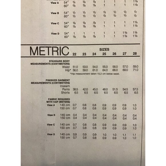 Childrens Pull On Pants and Shorts Pattern Stretch and Sew 874 UNCUT - Picture 4 of 6